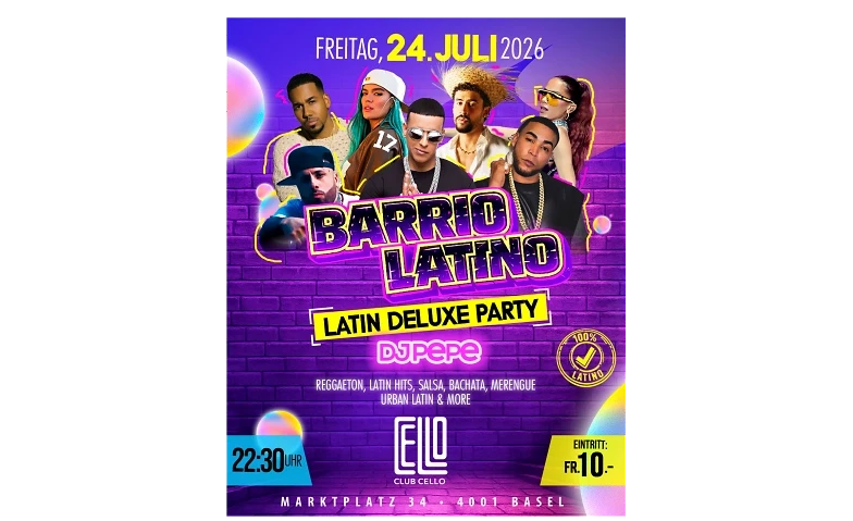 BARRIO LATINO - Latin Deluxe Party mit DJ Pepe