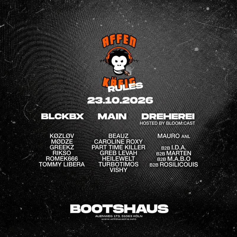 AFFENKÄFIG RULES // BOOTSHAUS KÖLN