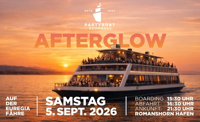 Partyboat Bodensee AFTERGLOW