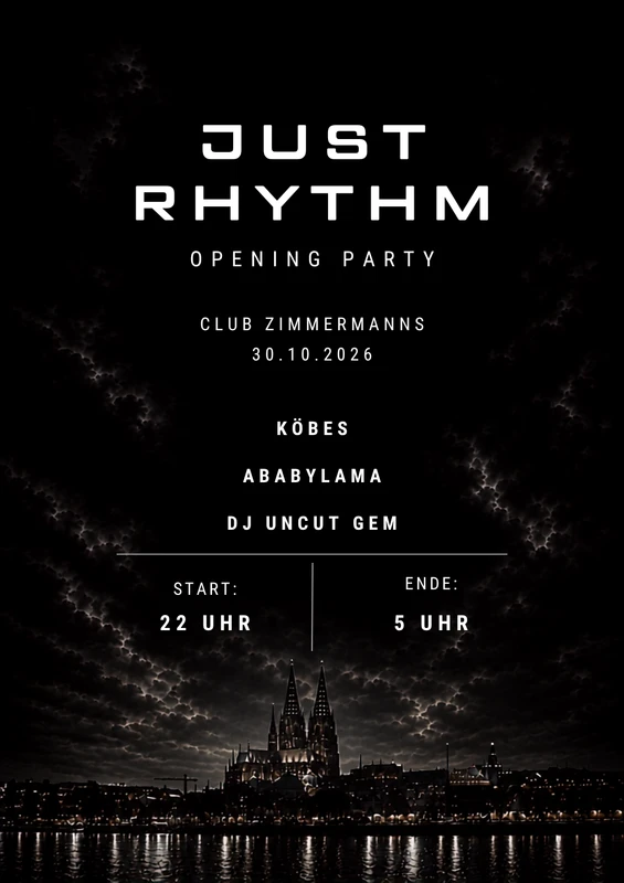 JUST RHYTHM - Opening Party