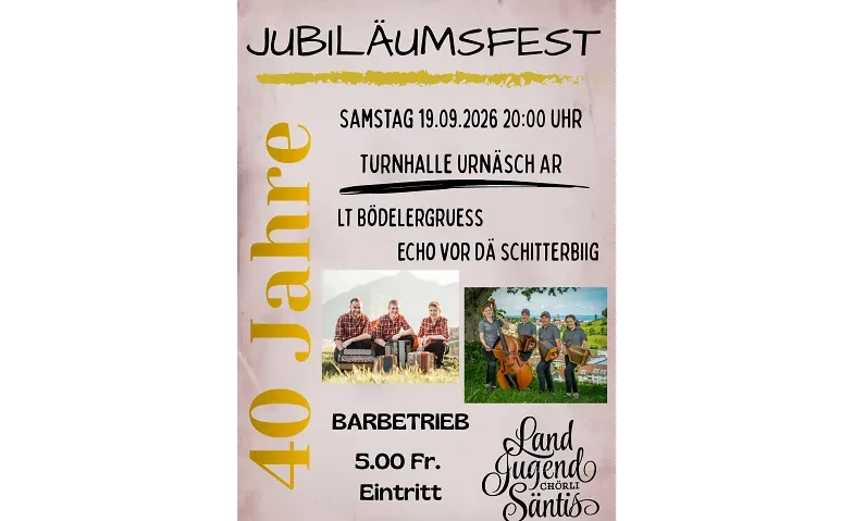 Jubiläumsfest Landjugendchörli Säntis